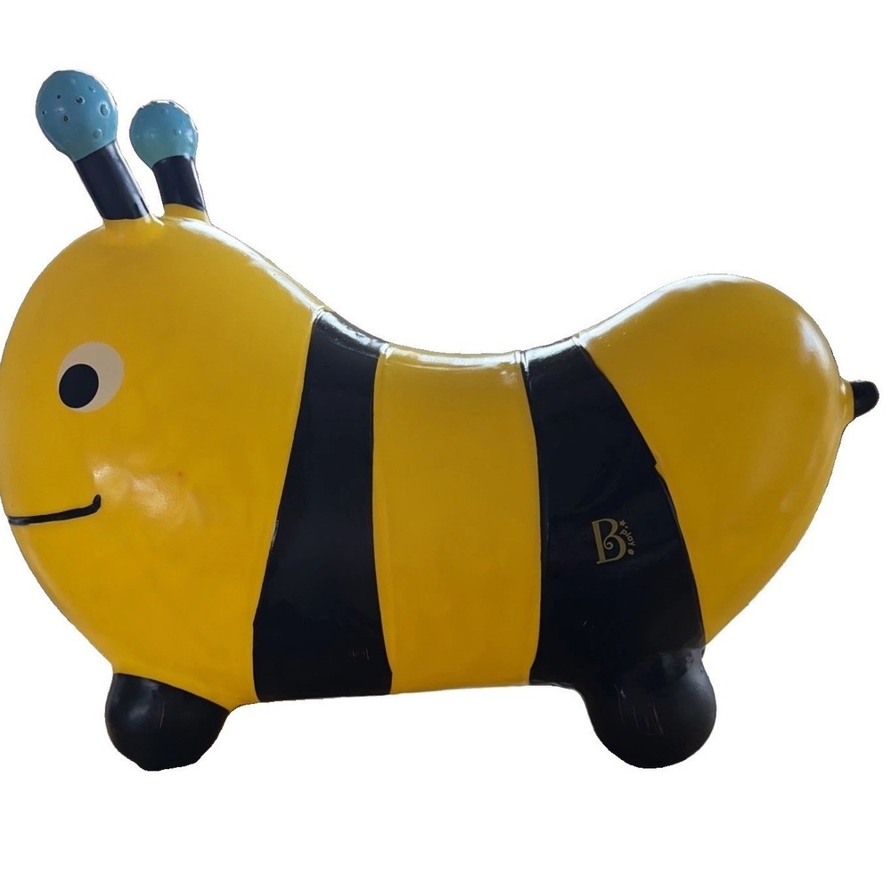 Bouncy Bee Hopper Toddler B. toys Yellow Black Striped Ride-On Toy